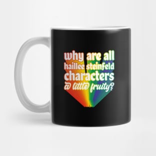 Hailee Steinfeld Gay Flag Fruity Characters Mug